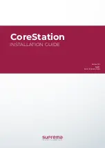 suprema CoreStation Installation Manual предпросмотр