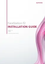 Предварительный просмотр 1 страницы suprema FaceStation F2 Installation Manual