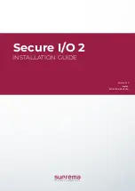 suprema Secure I/O 2 Installation Manual preview