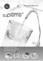 SUPREME RO5 PREMIUM Installation Manual preview