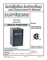 SUPREME SUP10-A240V12 Installation Instructions And Homeowner'S Manual preview