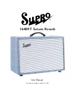 SUPRO 1648RT Saturn Reverb User Manual preview