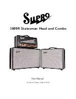 SUPRO 1699R Statesman Head User Manual preview