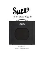 Preview for 1 page of SUPRO 1810R Blues King 10 User Manual