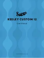 SUPRO KEELEY CUSTOM 12 User Manual preview