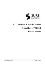 Sure Electronics TA2024 User Manual preview