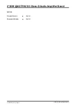 Preview for 3 page of Sure Electronics TPA3123 User Manual