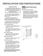 Предварительный просмотр 11 страницы Sure Heat Charleston VFB32 Homeowner'S Installation & Operating Manual