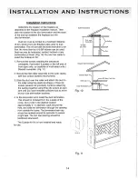 Предварительный просмотр 14 страницы Sure Heat Charleston VFB32 Homeowner'S Installation & Operating Manual