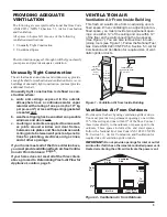 Предварительный просмотр 5 страницы Sure Heat RIVERSIDE OVT22LP Owner'S Operation And Installation Manual