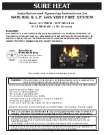 Предварительный просмотр 1 страницы Sure Heat SCVFMR18 Installation And Operating Instructions Manual