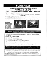 Предварительный просмотр 1 страницы Sure Heat SCVFR18L Installation And Operation Instructions Manual