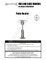Sure Heat SUREFIRE SF35PHSSLP Use And Care Manual preview