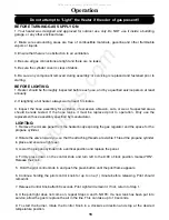 Preview for 11 page of Sure Heat SUREFIRE SF35PHSSLP Use And Care Manual