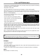 Preview for 20 page of Sure Heat T87PHLP Use And Care Manual