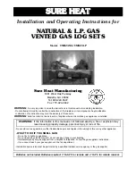 Предварительный просмотр 1 страницы Sure Heat VMR24LP Installation And Operating Instructions Manual