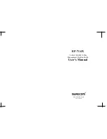 Preview for 1 page of Surecom EP-716X User Manual