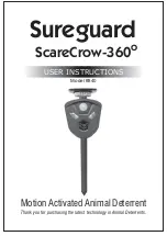 Предварительный просмотр 1 страницы Sureguard ScareCrow 360 User Instructions