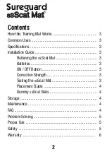 Предварительный просмотр 2 страницы Sureguard ssScat Mat User Instructions