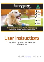 Sureguard Wireless Dog e-Fence User Instructions предпросмотр