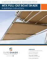 Preview for 1 page of SureShade MTX PULL-OUT BOAT SHADE Installation Instructions Manual