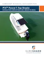 SureShade PTX Power T-Top Shade Installation Instructions And Owner'S Manual preview