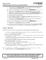 Preview for 6 page of SureShot AC110-PC-51 Quick Start Manual