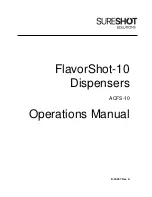 SureShot FlavorShot-10 Operation Manual предпросмотр