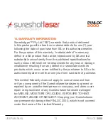 Preview for 13 page of Sureshotlaser PINLOC 2000 User Manual