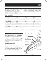 Предварительный просмотр 4 страницы Surewerx JET 111136 Operator'S Manual