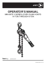 Предварительный просмотр 1 страницы Surewerx JET MINI-MITE II Series Operator'S Manual