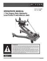 Preview for 1 page of Surewerx Strongarm 806B Operator'S Manual