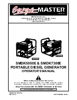 Preview for 1 page of Surge master SMDK5000E Operator'S Manual