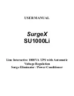 SurgeX SU1000Li Manual предпросмотр