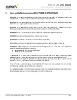 Preview for 5 page of SurgeX SX-BDL-1500 User Manual