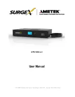 Preview for 1 page of SurgeX UPS-1000-Li-2 User Manual