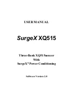 SurgeX XQ515 User Manual preview