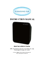 Surround Air Multi-Tech 8500 Instruction Manual preview