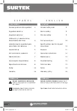 Preview for 2 page of Surtek AT614 User Manual And Warranty