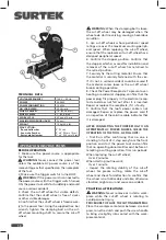 Preview for 14 page of Surtek CM714B User Manual And Warranty