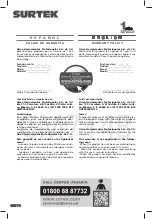 Preview for 20 page of Surtek CM714B User Manual And Warranty