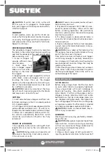 Preview for 10 page of Surtek CZ616 User Manual And Warranty