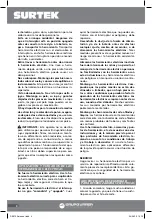 Preview for 4 page of Surtek DE513A User Manual And Warranty