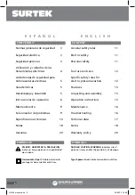 Preview for 2 page of Surtek HL500 User Manual And Warranty