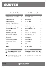 Preview for 2 page of Surtek HL700 User Manual And Warranty