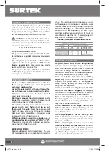 Preview for 8 page of Surtek LP707 User Manual And Warranty