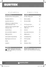 Preview for 2 page of Surtek SM710 User Manual And Warranty