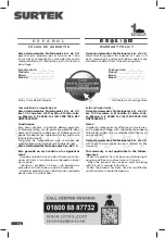 Preview for 16 page of Surtek SOLI5140-BV User Manual And Warranty