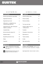 Preview for 2 page of Surtek TBA612 User Manual And Warranty