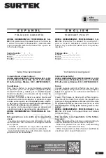 Preview for 10 page of Surtek TRHN3 User Manual And Warranty